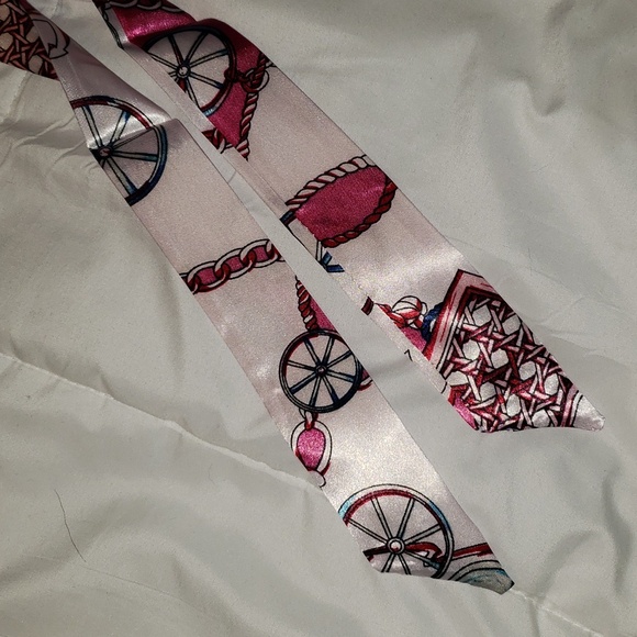 Pink Twilly Bag Handle Protector Scarf NEW - Picture 4 of 5